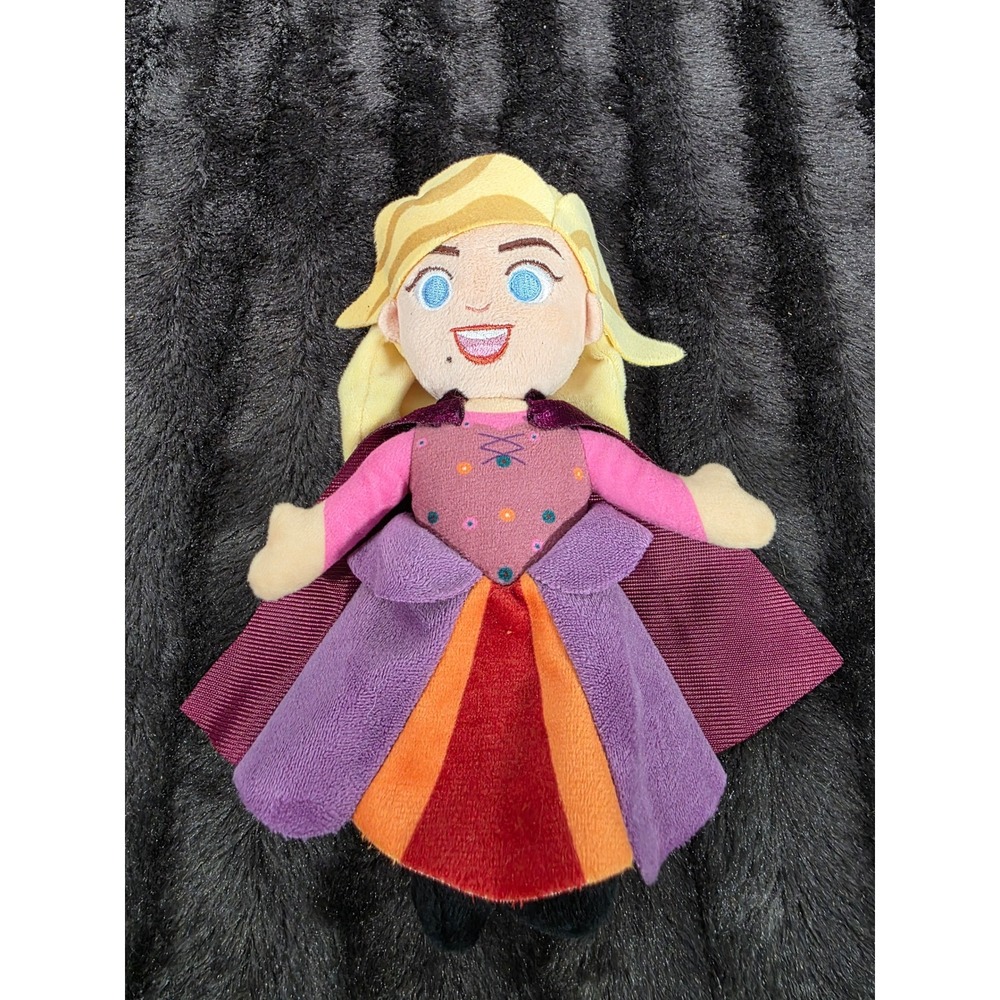 Disney Hocus Pocus Sarah Sanderson Plush Doll Purple Cape Stuffed Toy 5 inch